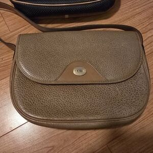 Vintage Christian Dior Leather Shoulder Bag